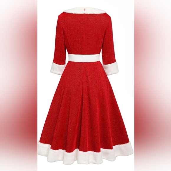 1950's style Retro-Stage plush Xmas Dress - Picture 1 of 4